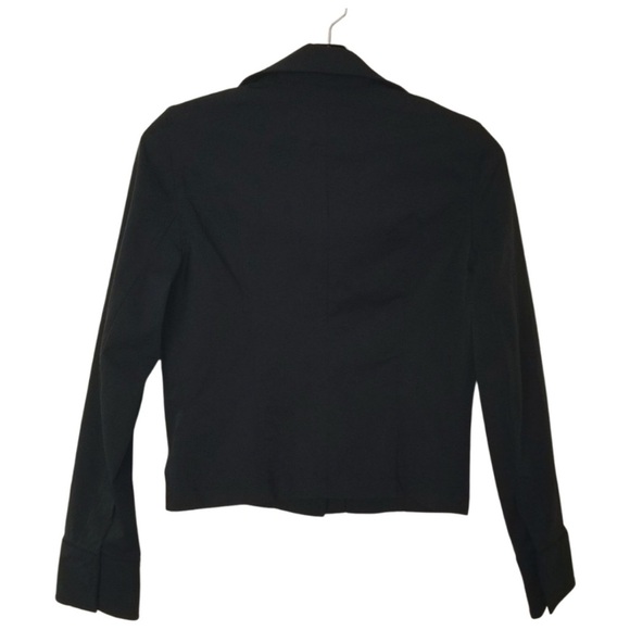 🇫🇷 Y2K Black Military Jacket Size Small - Picture 9 of 9